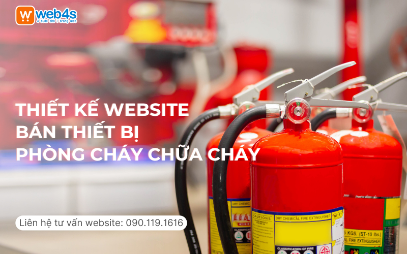 Thiết kế website bán thiết bị phòng cháy chữa cháy