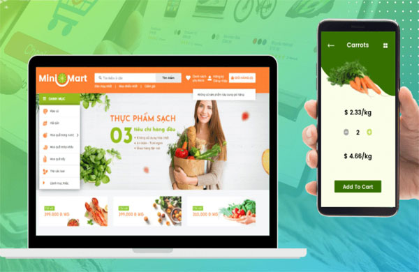 thiết kế website bán hàng nông sản