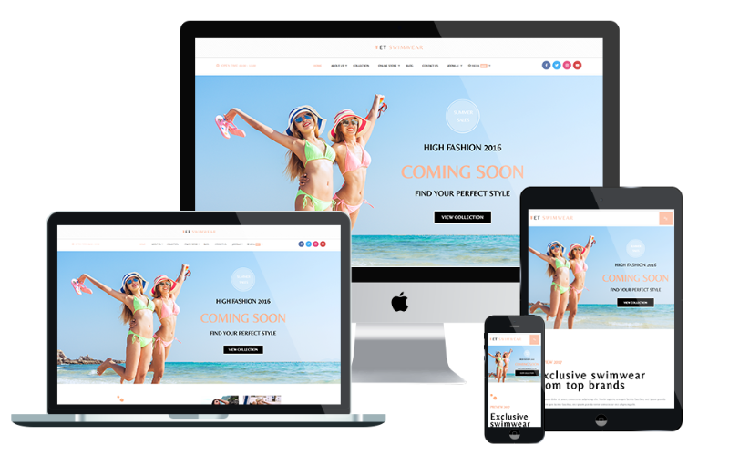 Thiết kế website bán đồ bơi, bikini