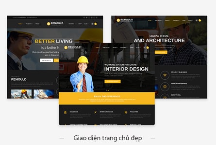 Thiết kế Websit công ty xây dựng - Web4s